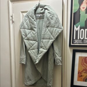 Young Fabulous & Broke Stylish Quilted Jacket in Light Green